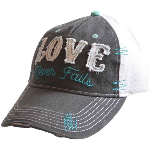 Love Never Fails Christian Baseball cap